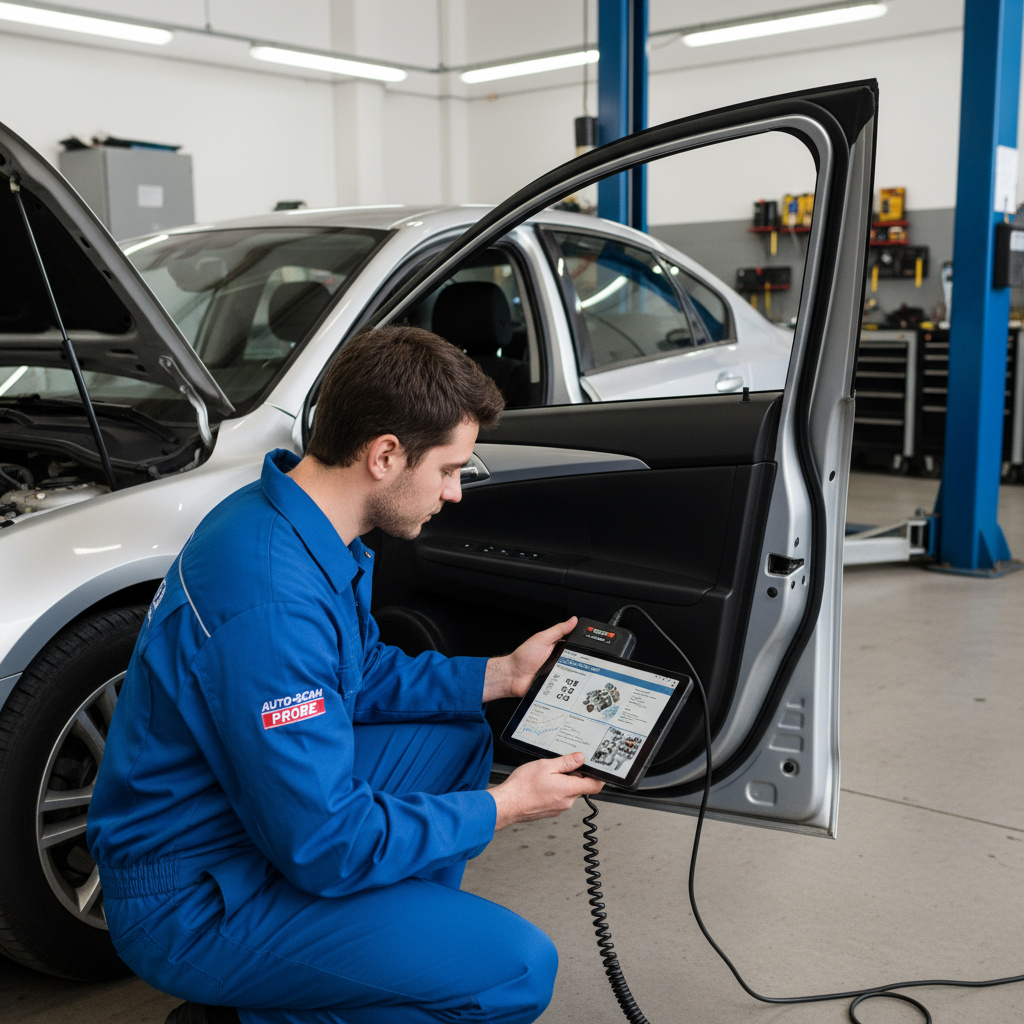 OBD-Diagnose an einem Fahrzeug